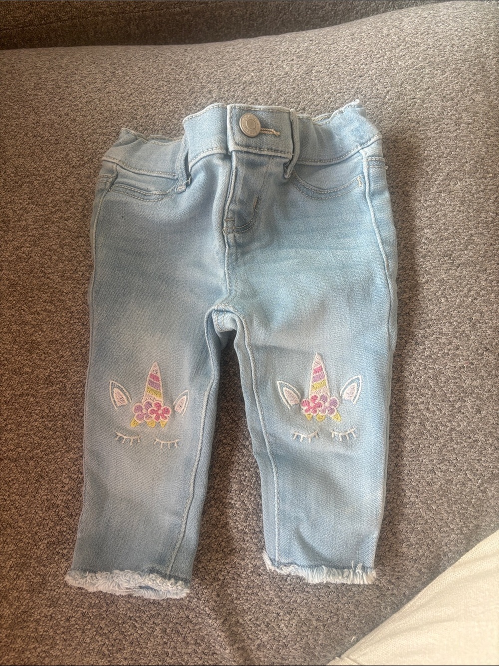 OshKosh B'gosh Light Blue Denim Unicorn Jeans